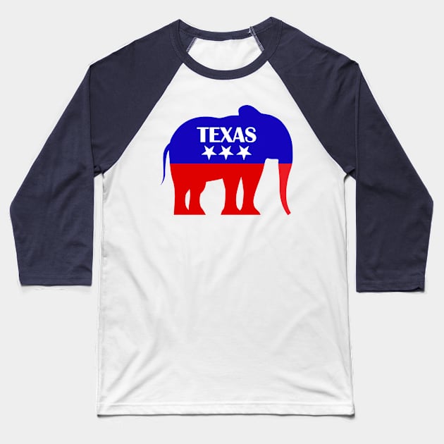 Texas Republican Baseball T-Shirt by MtWoodson